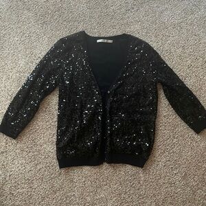 Lauren Conrad sequin black jacket